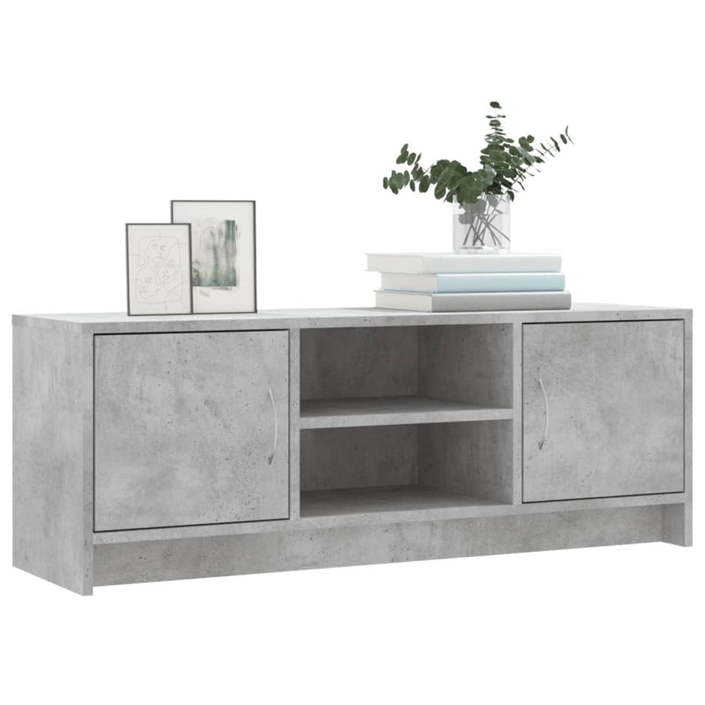 vidaXL 2 Door 2 Shelf Concrete Grey TV Cabinet Image 3