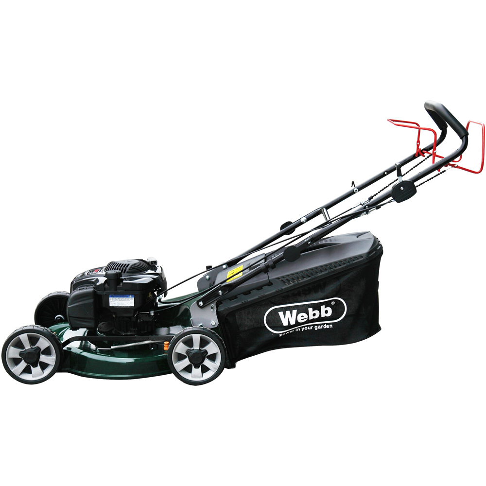 Webb 48cm Alloy Deck Disc Bladed Self Propelled Petrol Rotary Lawn Mower Image 5