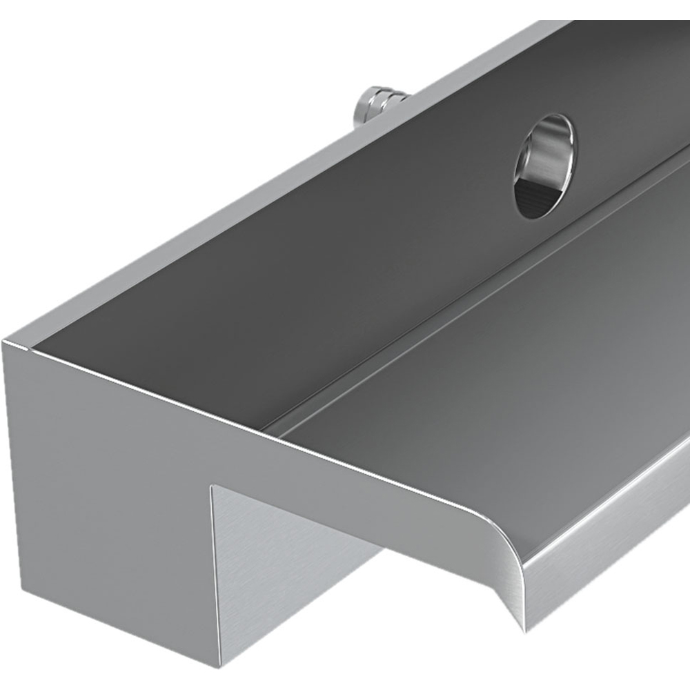 Living and Home Stainless Steel Wall Mounted Outdoor Waterfall Feature 60 x 20cm Image 3