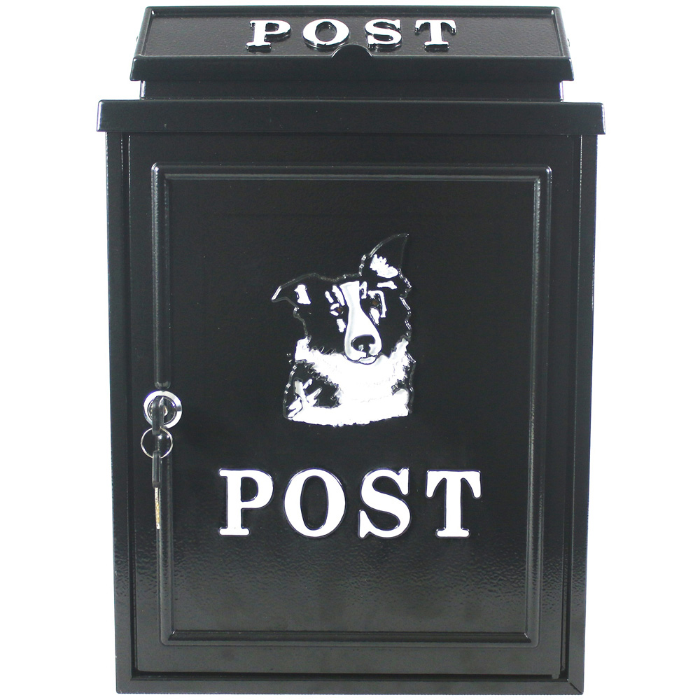 Arboria Garden Decor Sheepdog Post Box and Doormat Set Image 3