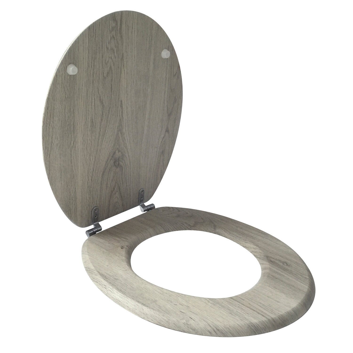 Toronto Oak Effect Toilet Seat Image 2