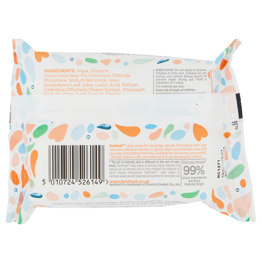 FemFresh Limited Edition Wipes 25 Pack Image 3