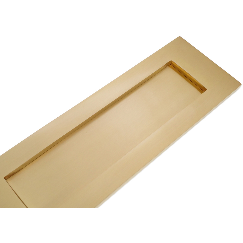 Spira Brass Victorian Satin Brass Letter Plate 300mm Image 4
