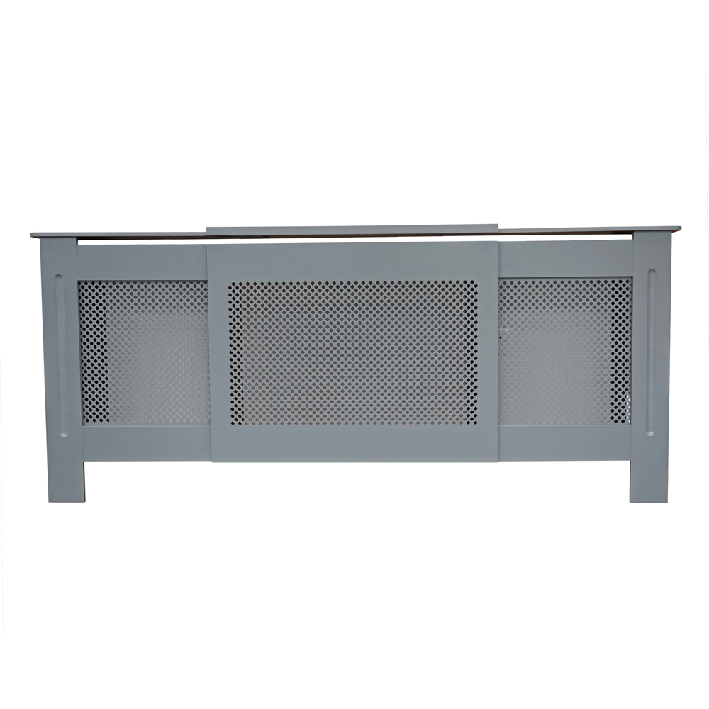 Jack Stonehouse Matt Grey Diamond Grill Radiator Cover Adjustable Image 3