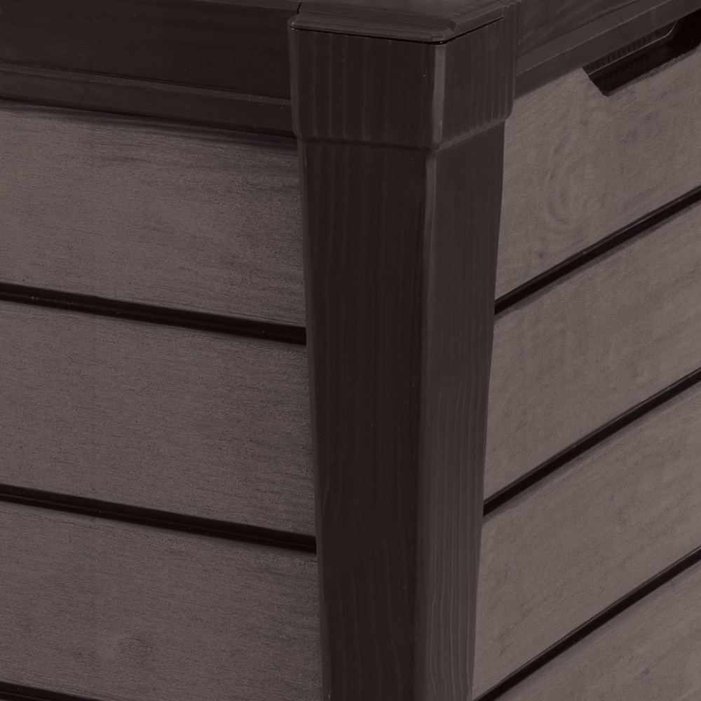 Keter 454L Brushwood Wood-Textured Box Image 5