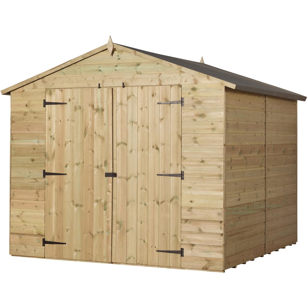 Empire Sheds 9500 8 x 12ft Double Door Tongue and Groove Apex Garden Shed Image