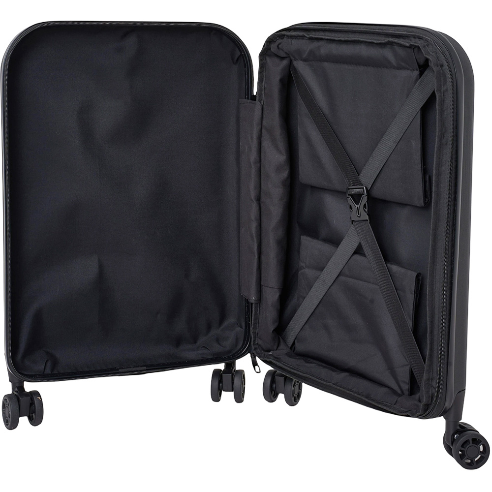 H&O Direct 20 inch Black Expandable Folding Luggage Suitcase Image 2