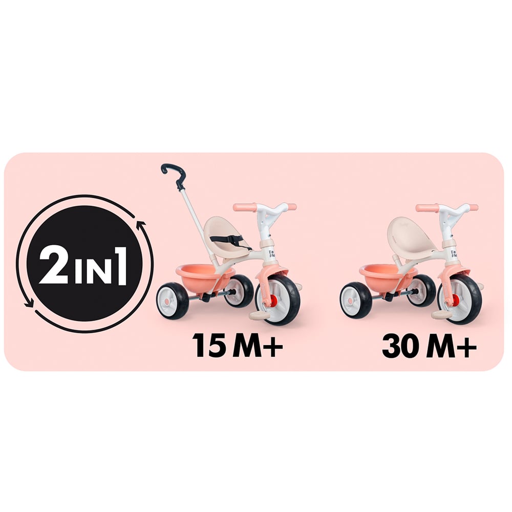 Smoby Be Move Pink Tricycle Image 5