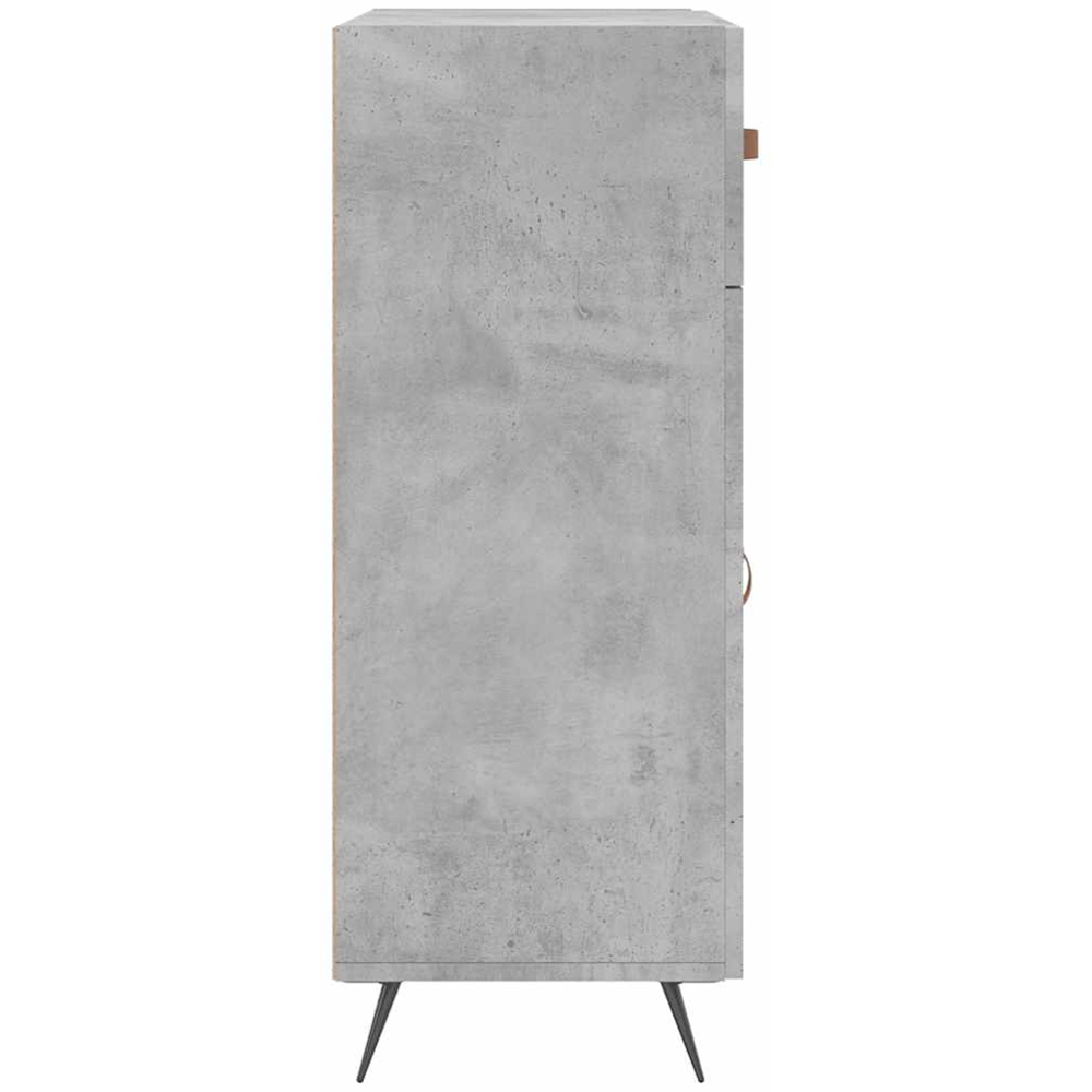 vidaXL 2 Door 2 Drawer Concrete Grey Sideboard Image 7