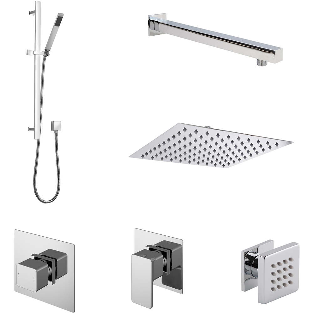 nuie Windon Chrome 3 Outlet Bundle with Stop Taps Image 1