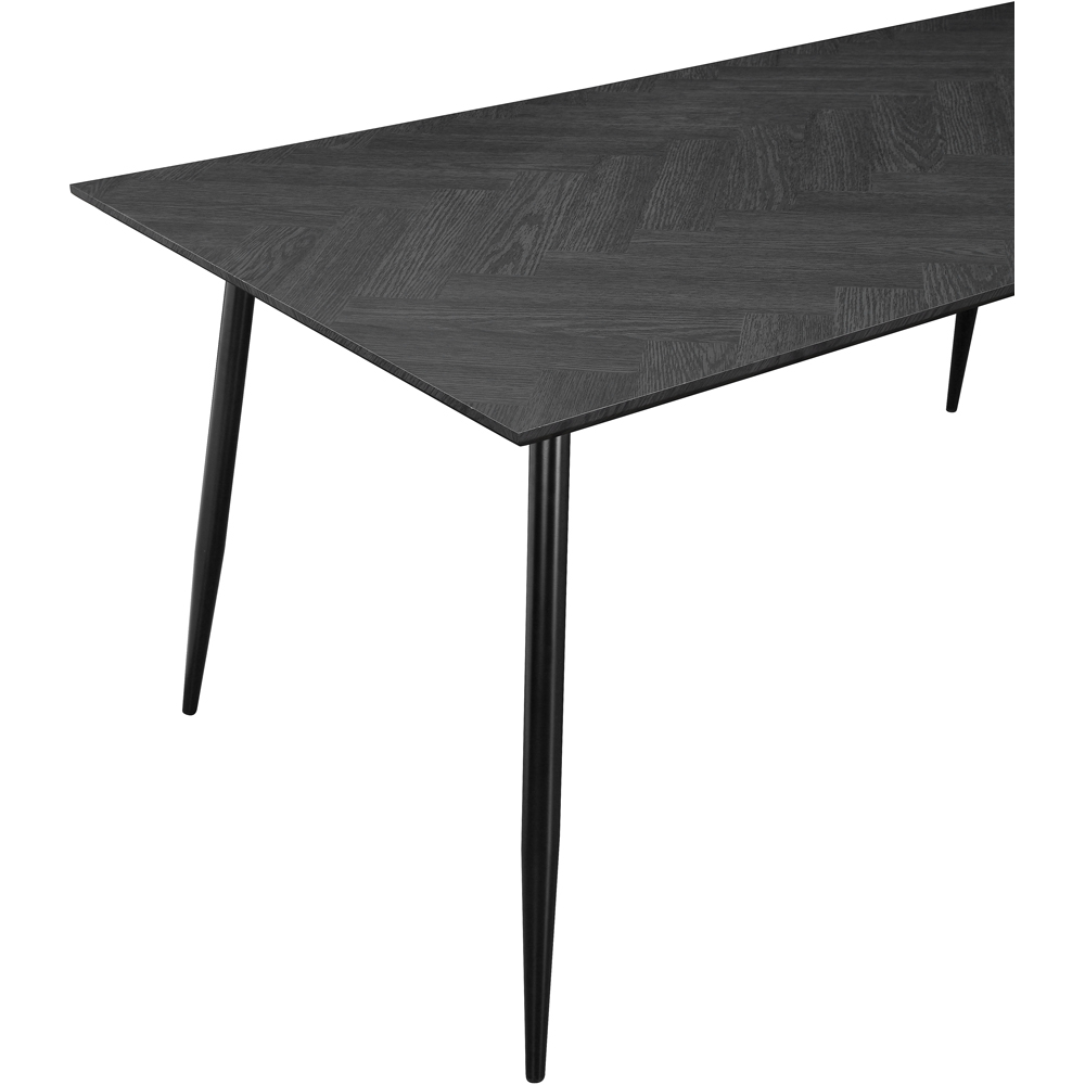 Loft24 Monza 4 Seater Grey Oak Rectangular Dining Table Image 5