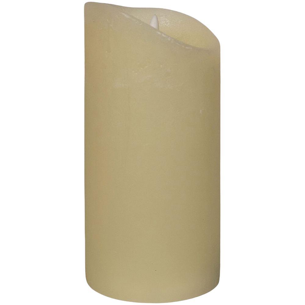 Premier Cream Flicker Bright Candle with Timer 18cm Image 3
