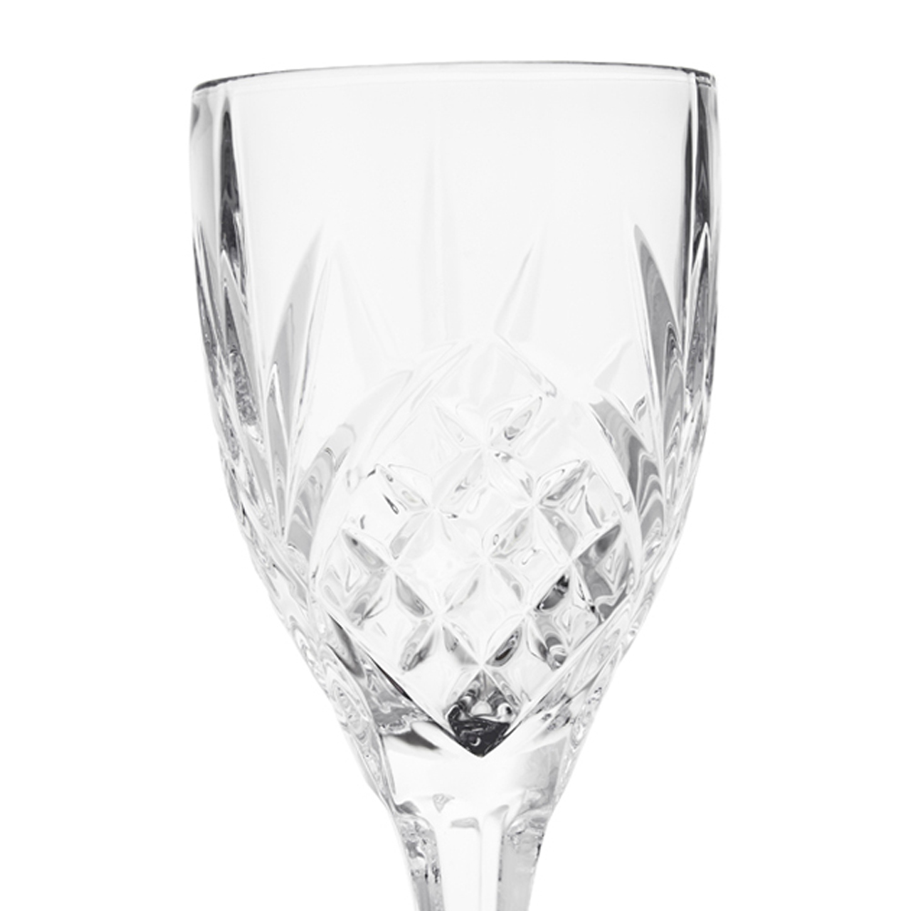 Wilko Luxe Cut Wine Glass Image 2
