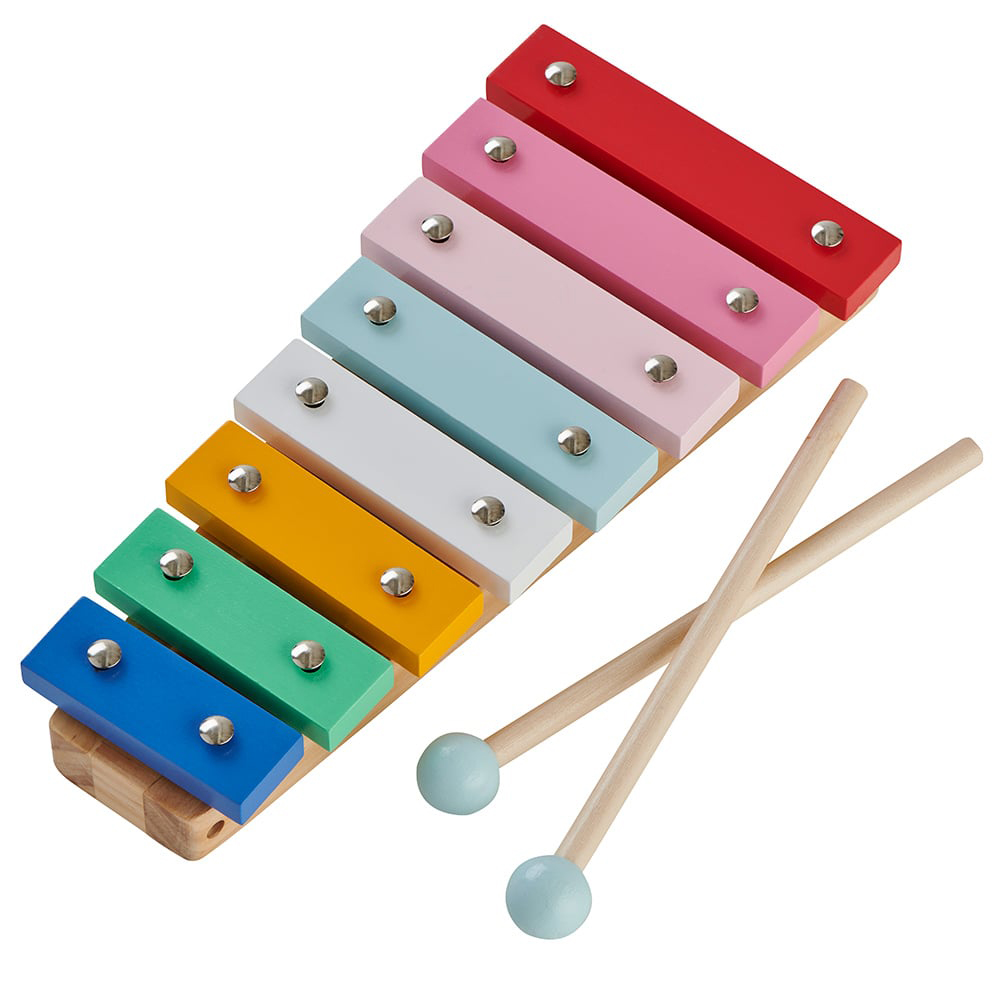Wilko Wooden Multicolour Xylophone Image 2