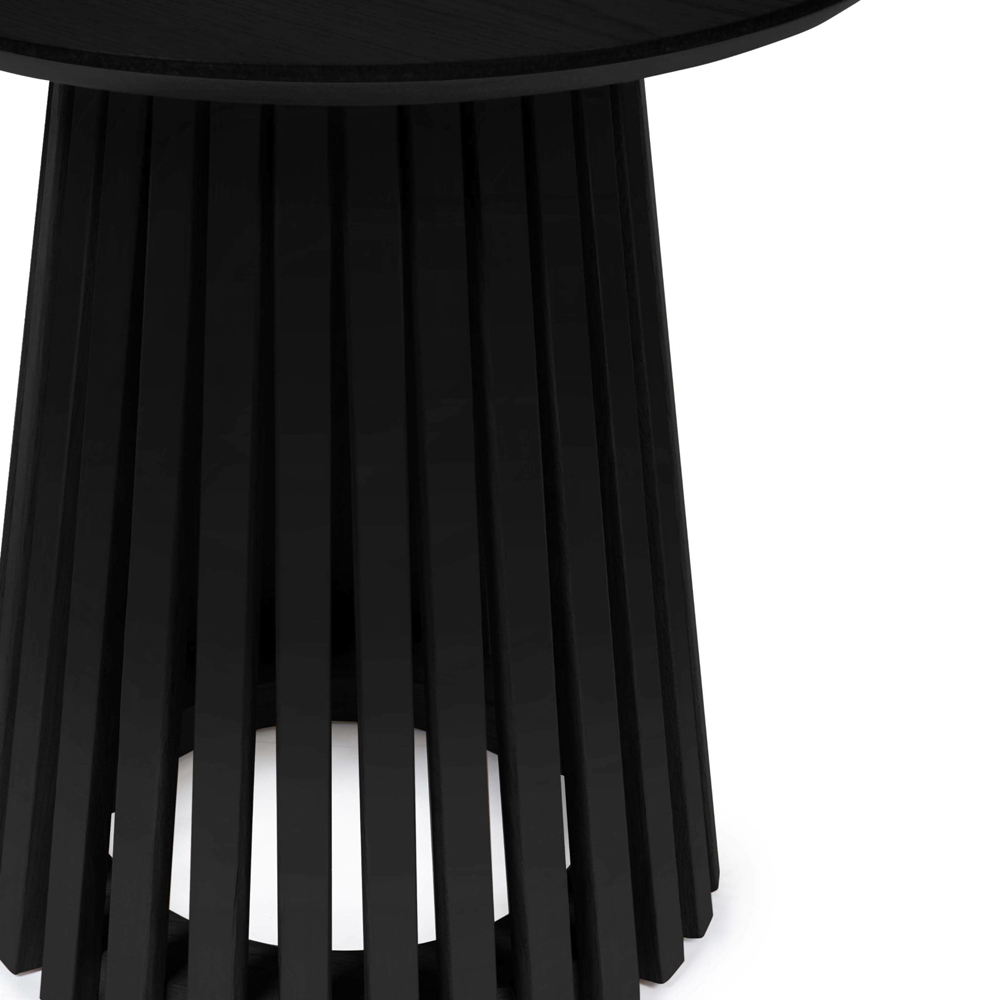 Julian Bowen Ollie Black Round Lamp Table Image 5