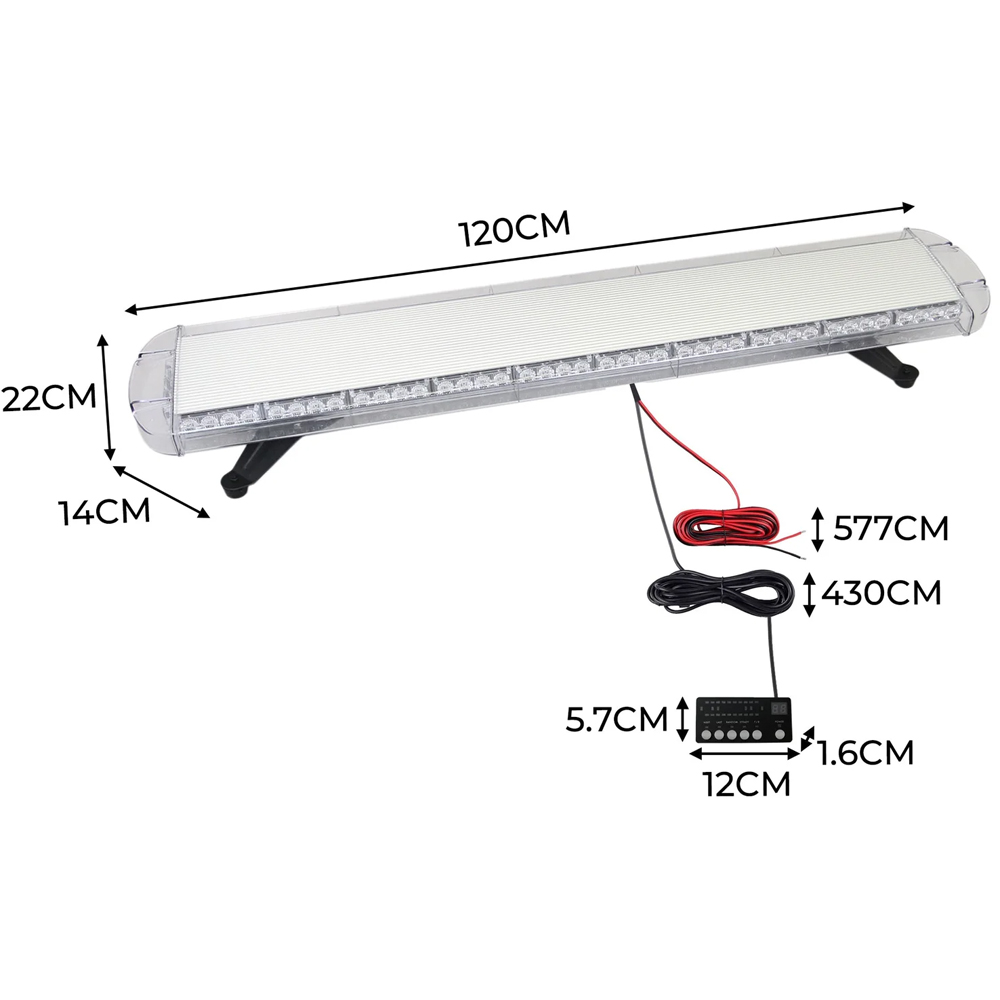 MonsterShop Amber Recovery Light with Control Panel 120cm Image 7