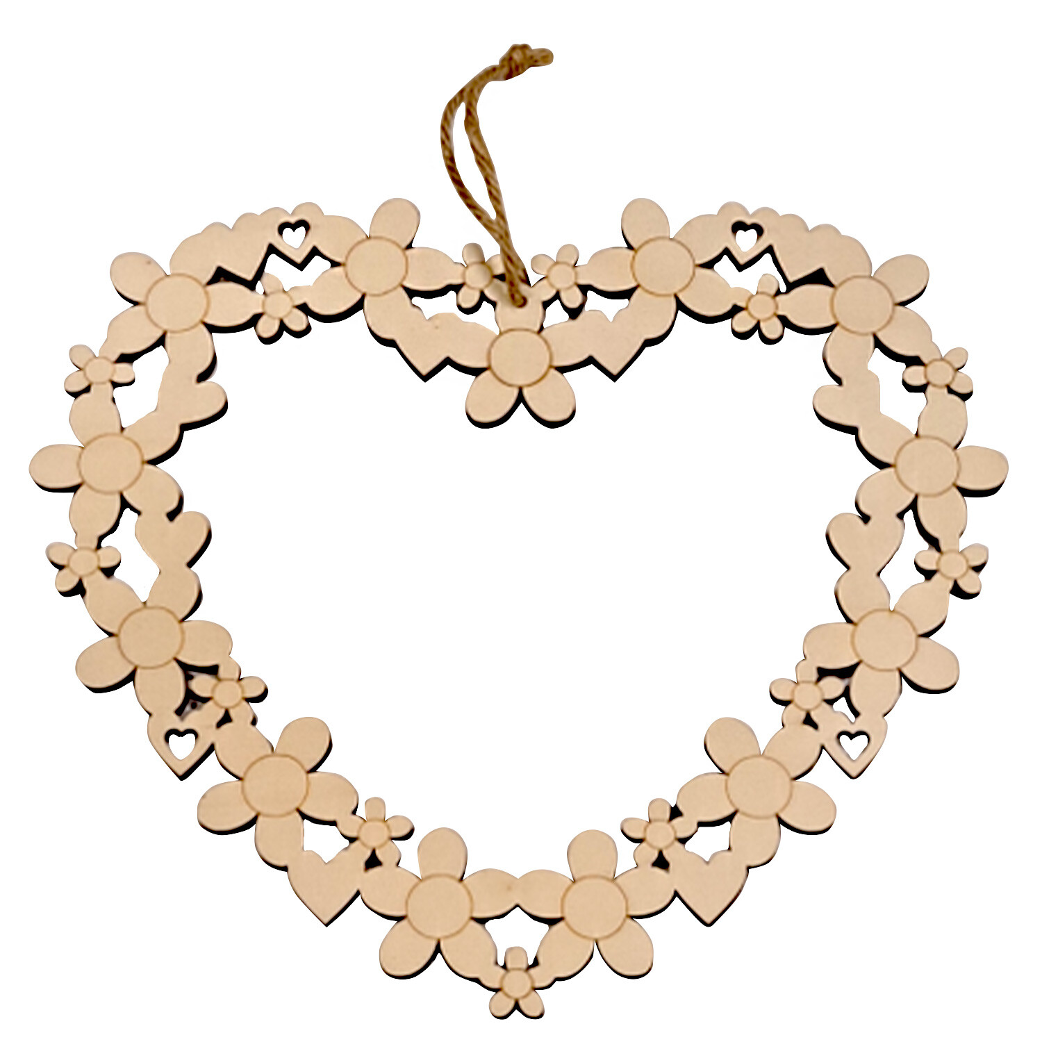 Decorate Your Own Wooden Heart Wreath Image