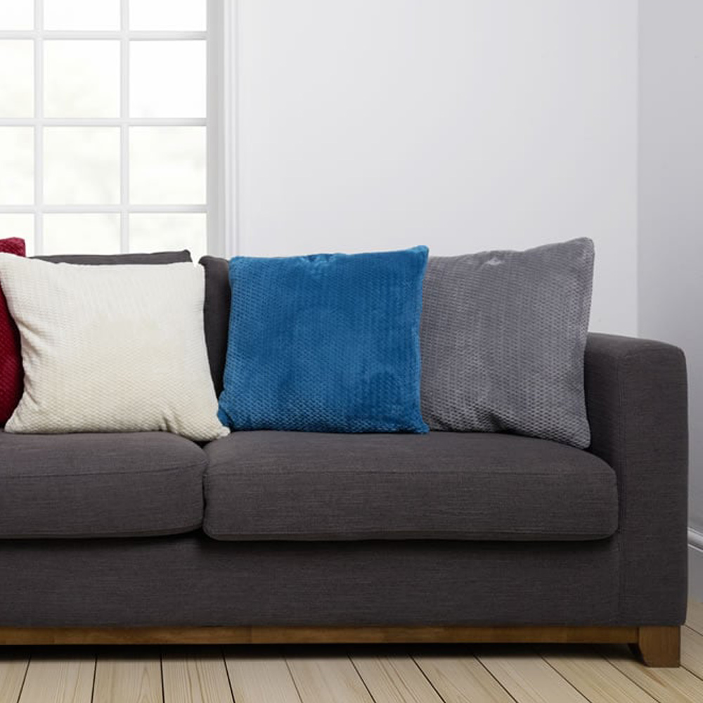 Wilko Grey Jumbo Cushion 55 x 55cm Image 4