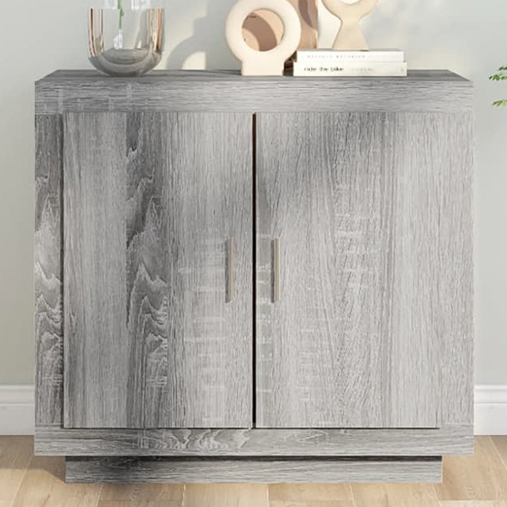 vidaXL 2 Door Grey Sonoma Sideboard Image 1