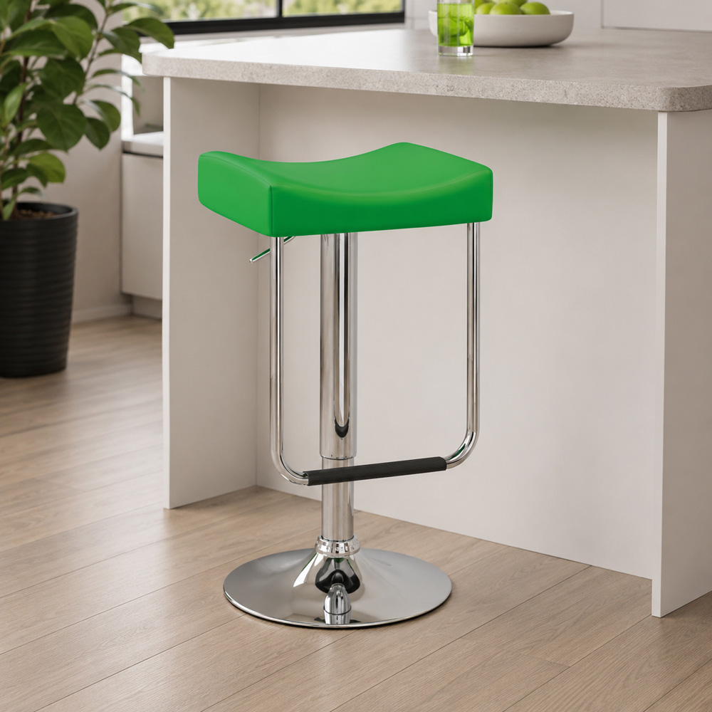 Premier Housewares Citrus Green PVC Stool Image 3