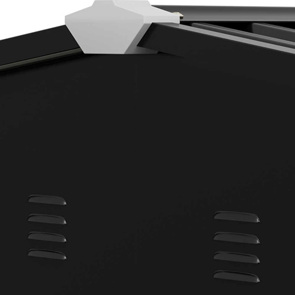 Living and Home 12 x 8.5ft Grey Metal Double Door Garden Storage Shed Image 3