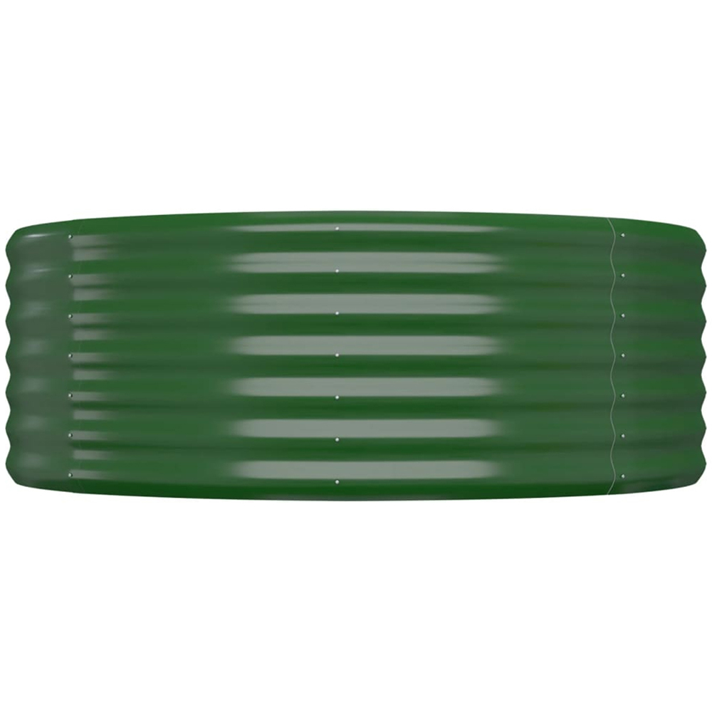 vidaXL Green Galvanised Steel Raised Garden Bed 36 x 100 x 322cm Image 3