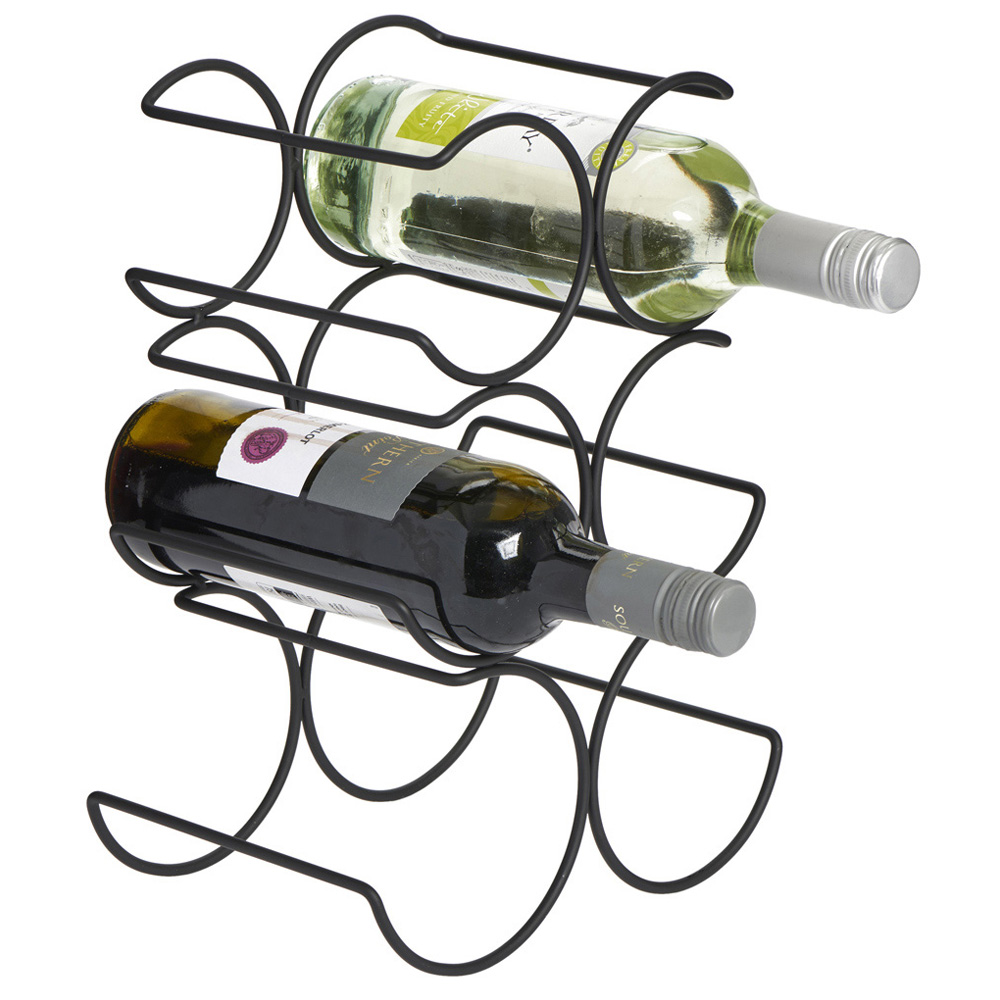 Wilko Black Wire Wine Rack Image 3
