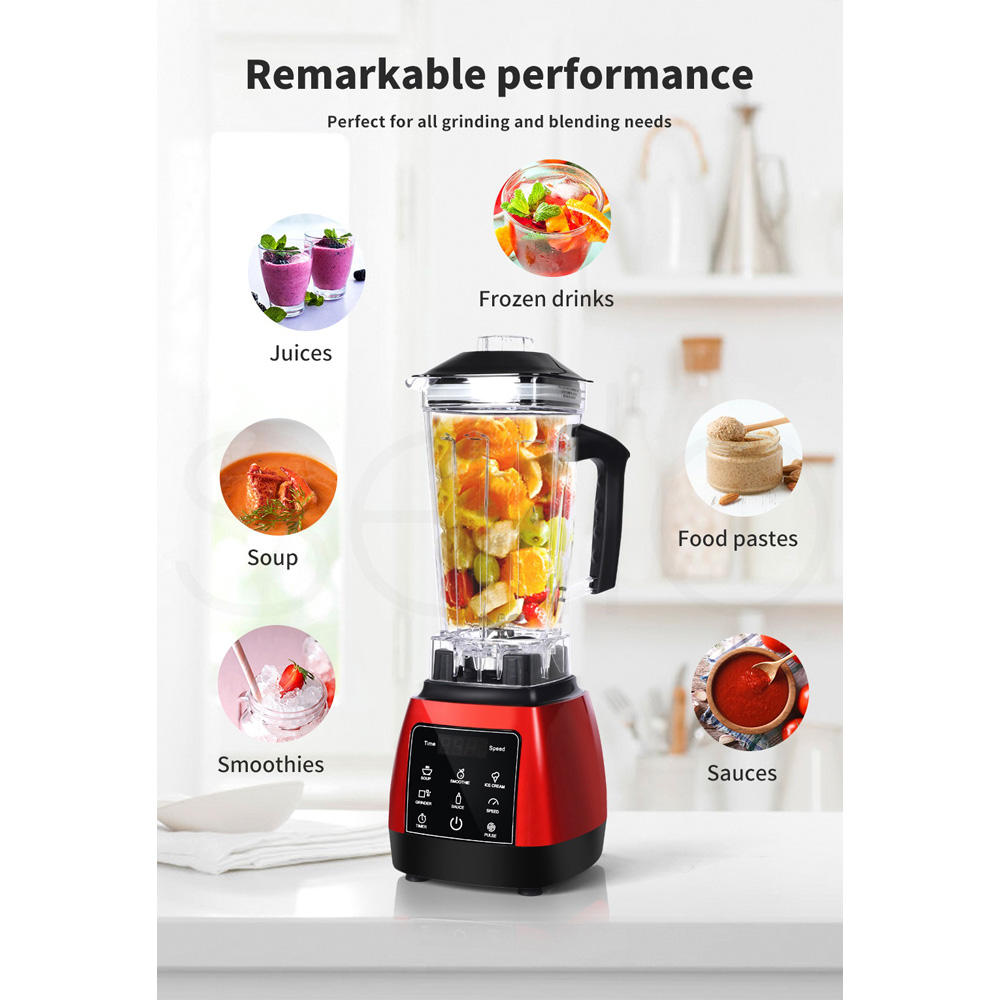 Spector AP0029-RD Commercial Blender Mixer Food Processor 1600W Image 3