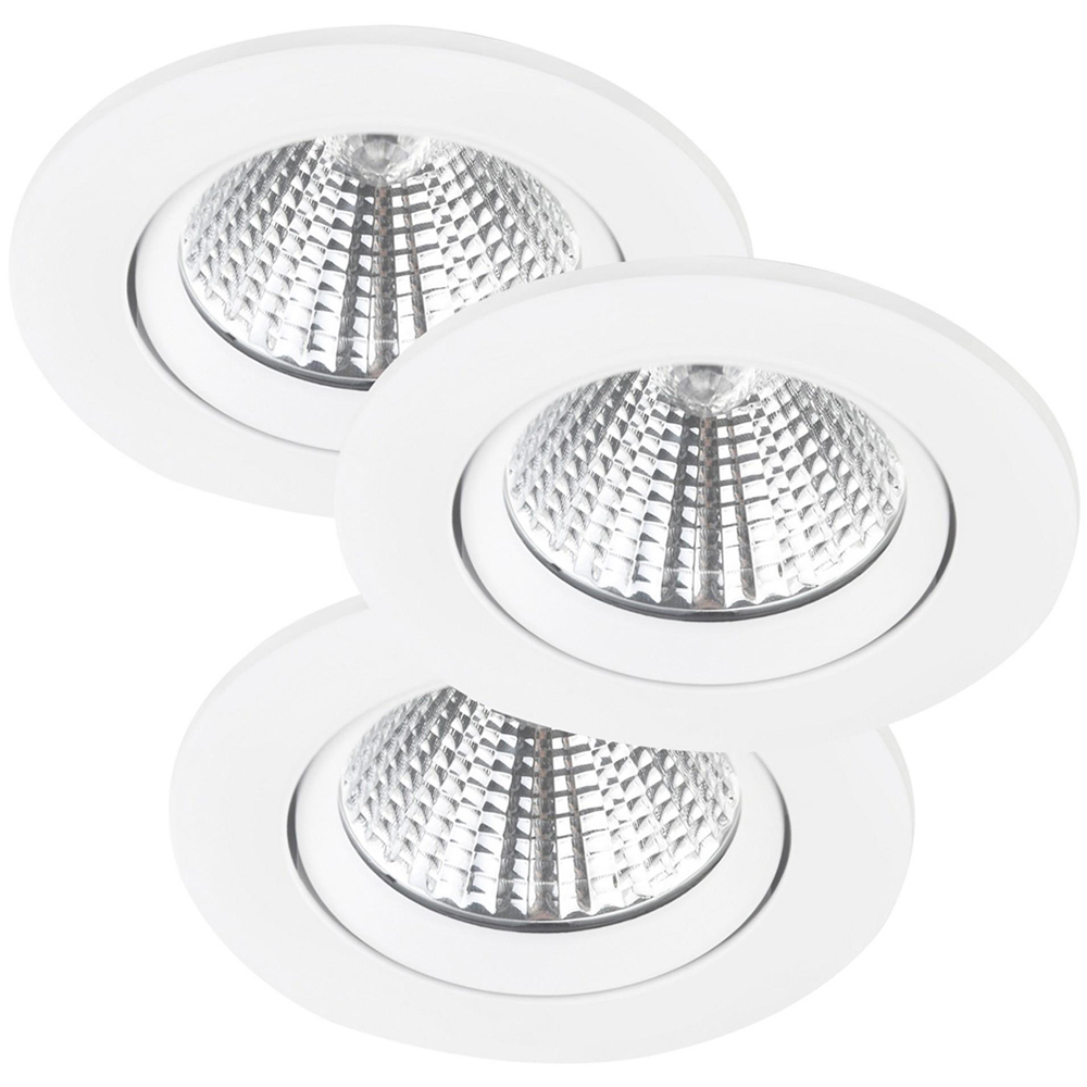 Nordlux Fremont 3-Kit 2700K White Tiltable LED Downlight Image 1
