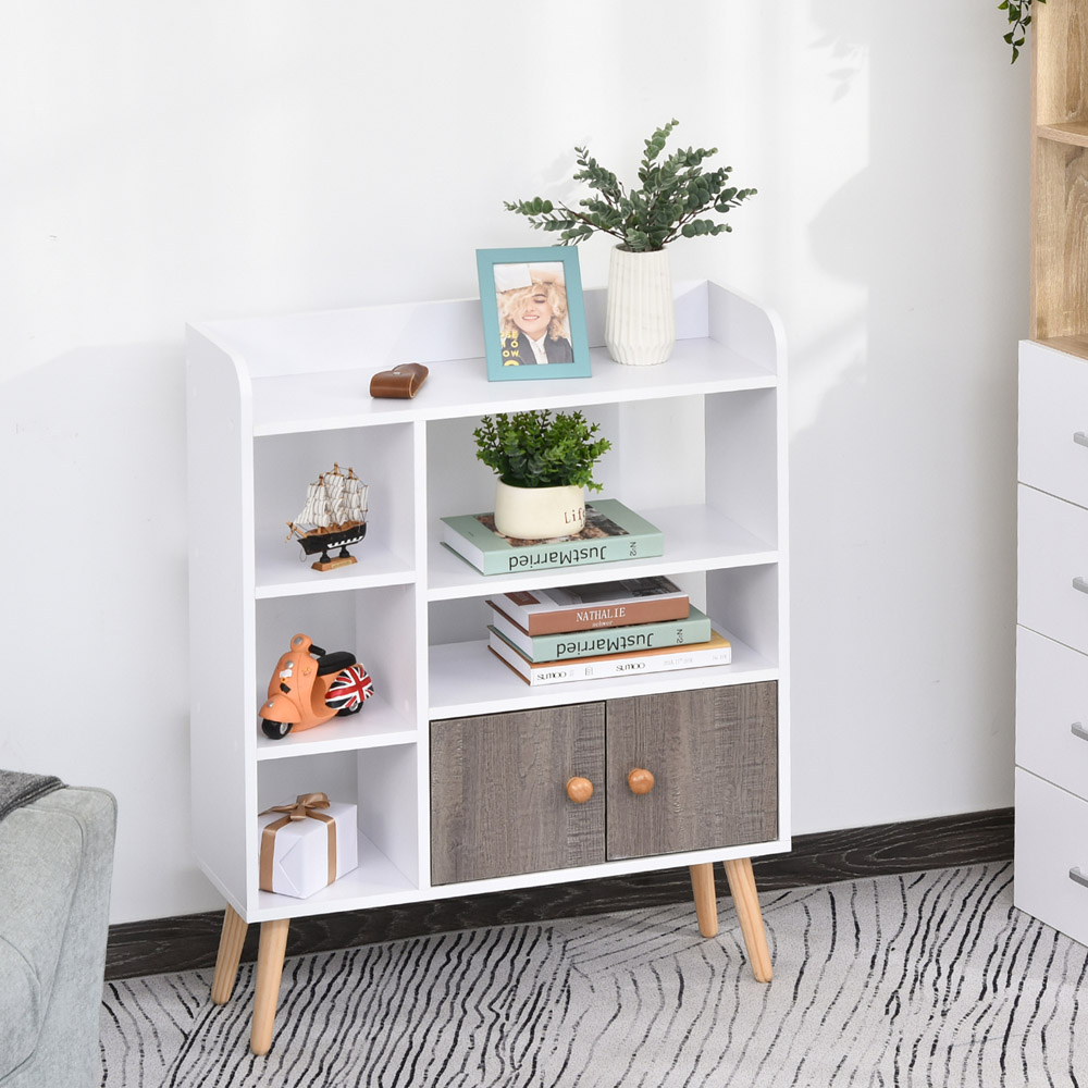 HOMCOM Multi Shelf Compact Bookcase Image 3