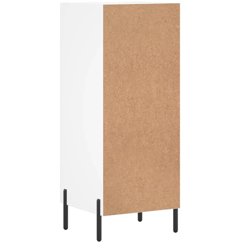 vidaXL Single Door White Sideboard Image 7