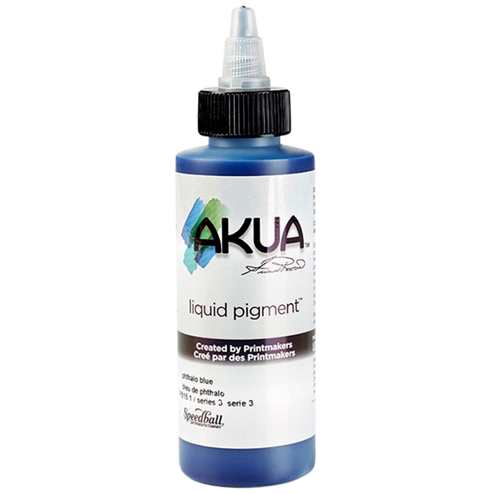 Speedball Akua Phthalo Blue Liquid Pigment 118ml Image