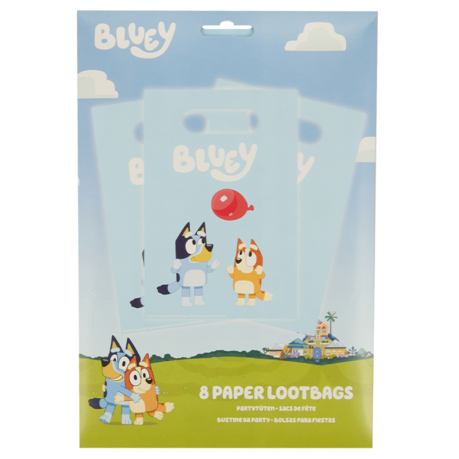 Pack of 8 Bluey Lootbags - Blue Image 1