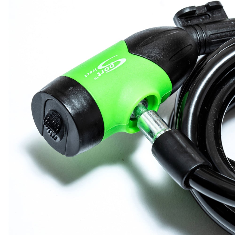Sport Direct LED Steel Cable Bike Auto Lock with Bracket 10mm x 185cm Image 4