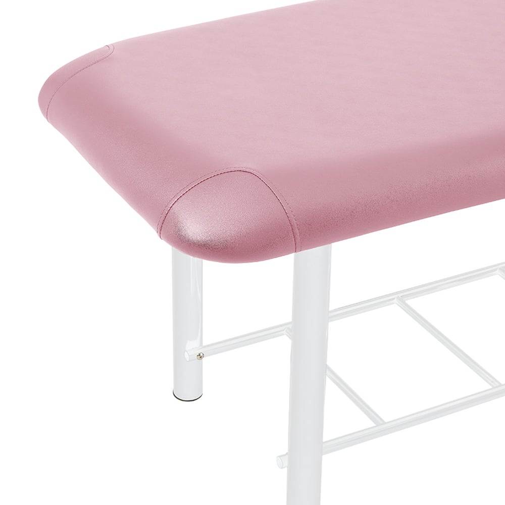 Living and Home Pink Adjustable Back Massage Bed with Storage Shelf Image 5