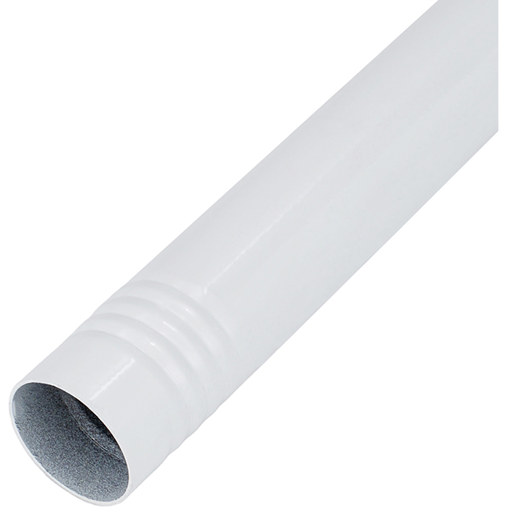 Living and Home 45-91cm White Stainless Steel Telescopic Curtain Rod Image 5