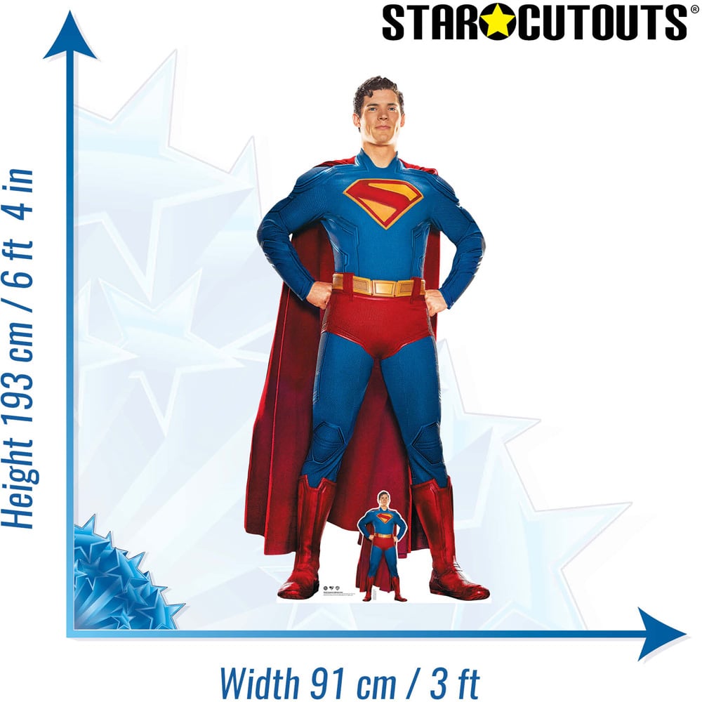 Star Cutouts David Corenswet Superman Hero Pose Cardboard Cutout 6ft Image 6