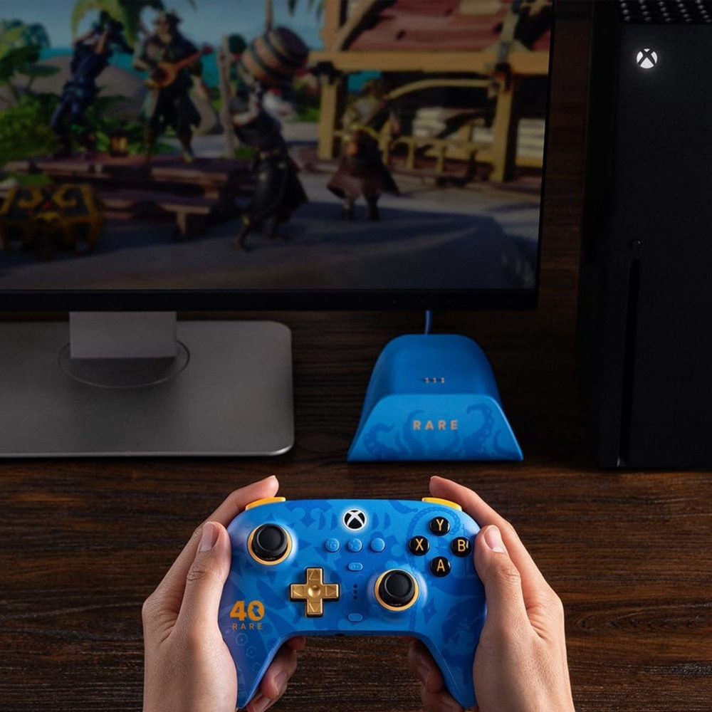 8BitDo Ultimate Rare 40th Anniversary 3-Mode Blue Xbox Controller Image 2