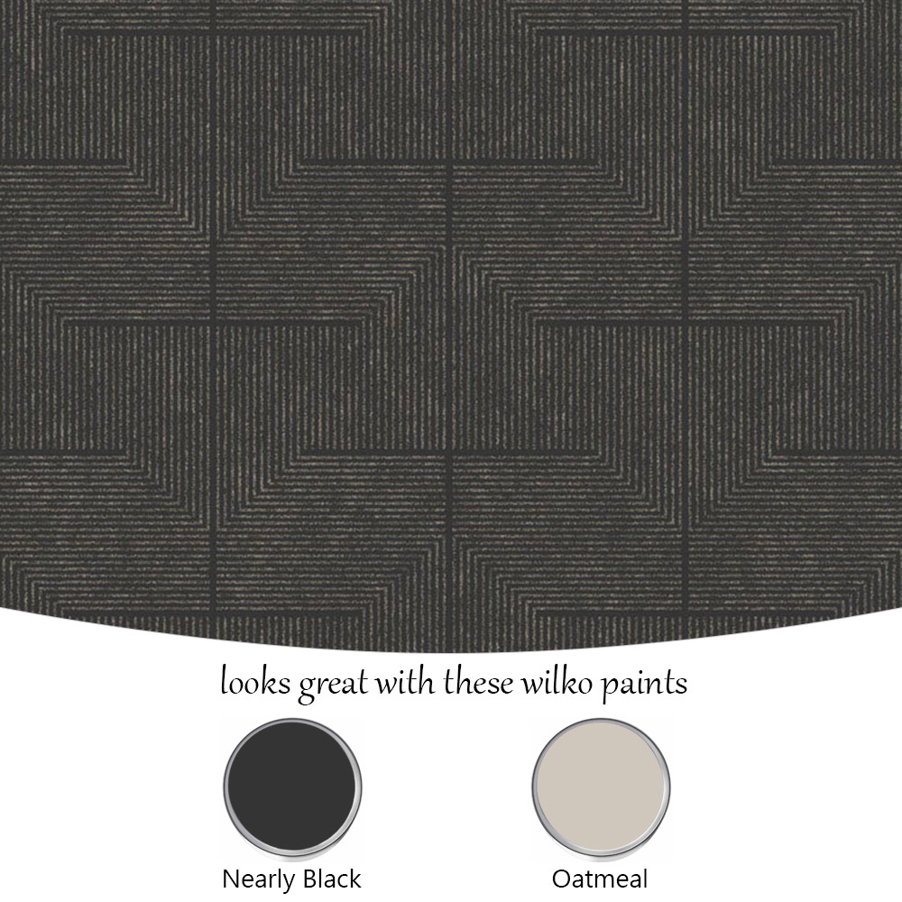 Superfresco Colours Illusion Charcoal Wallpaper Image 4