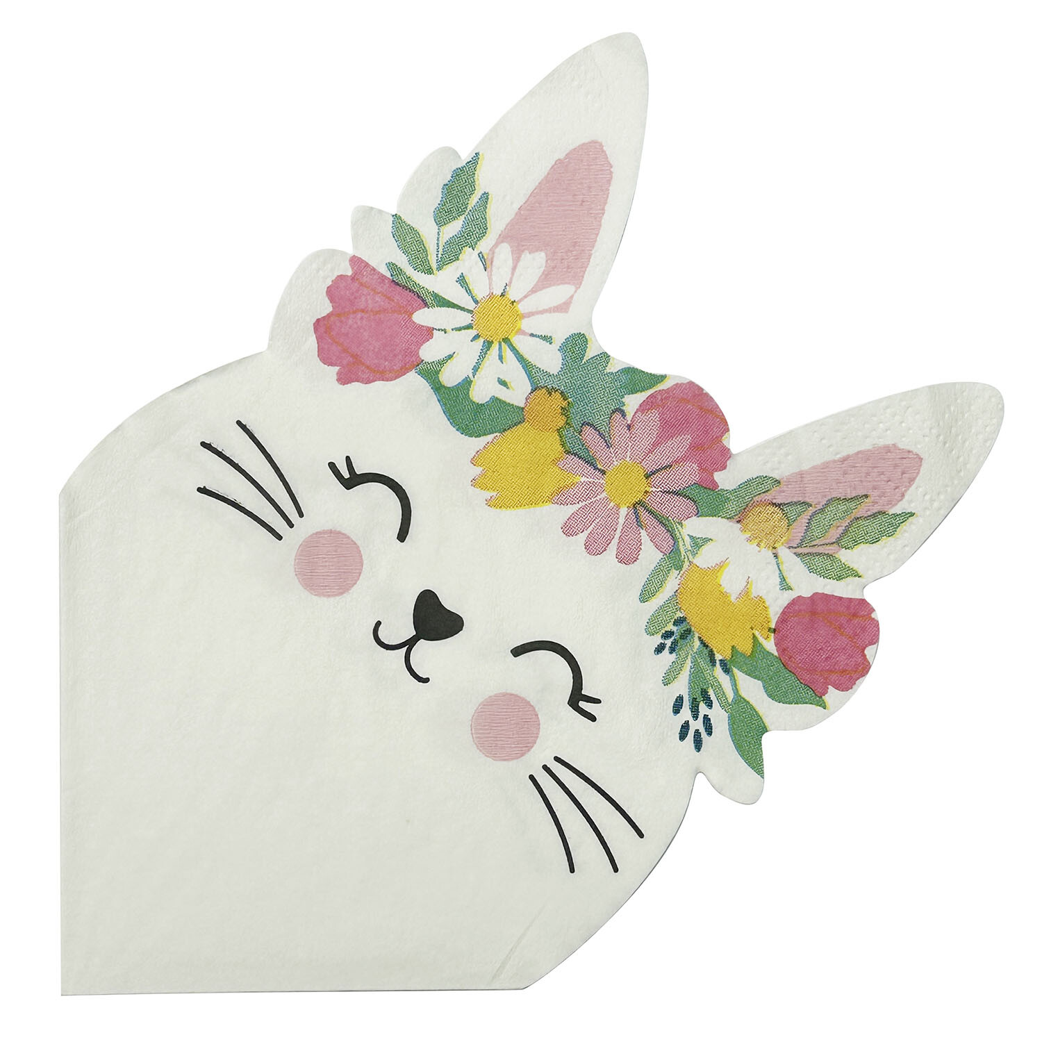 Flower Bunny Napkins - Multicolour Image 1