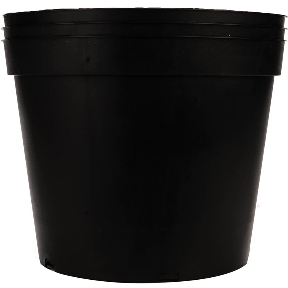 Black Plastic Tomato Pots 23cm 3 Pack Image 2