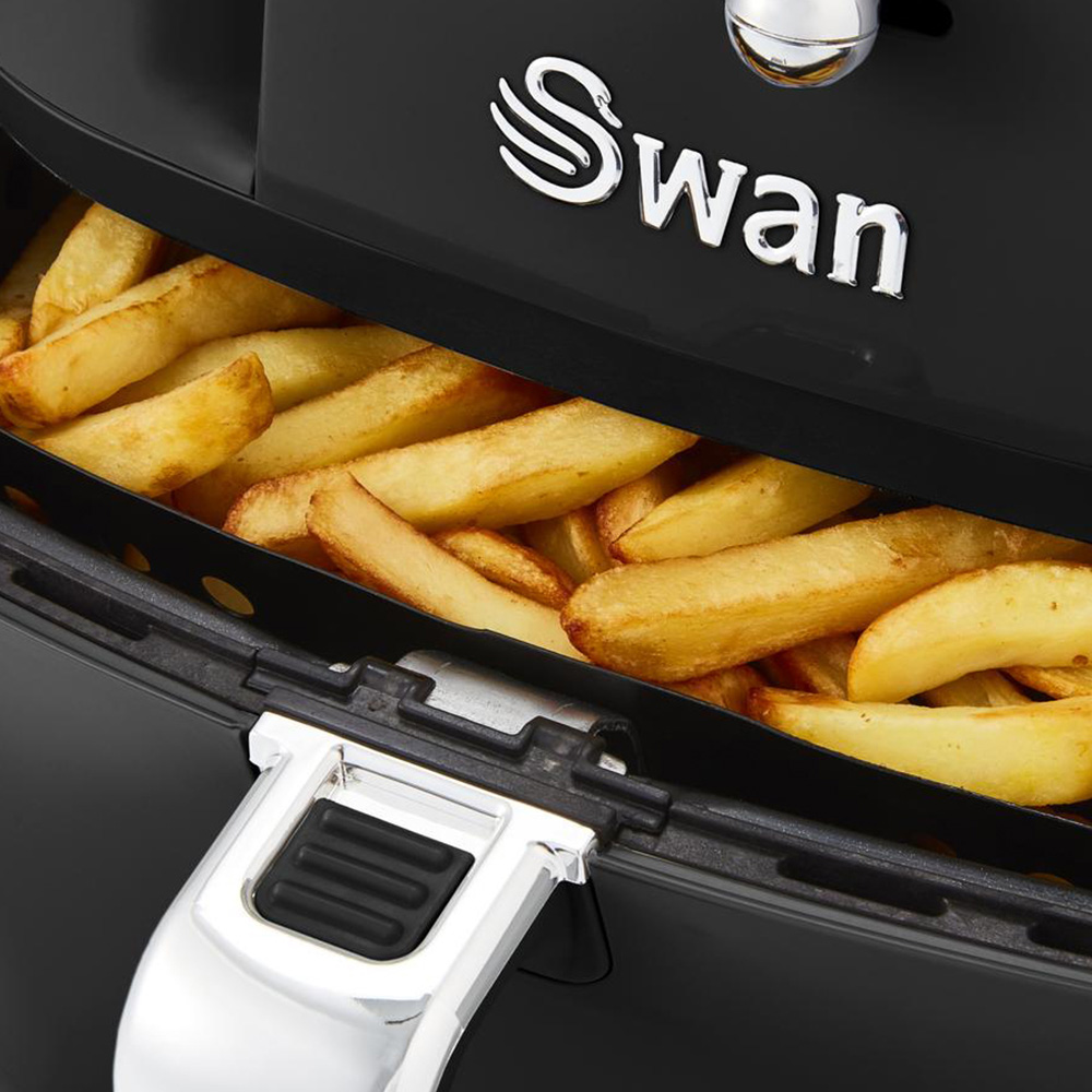 Swan SD10510BN Black 6L Retro Manual Air Fryer Image 6