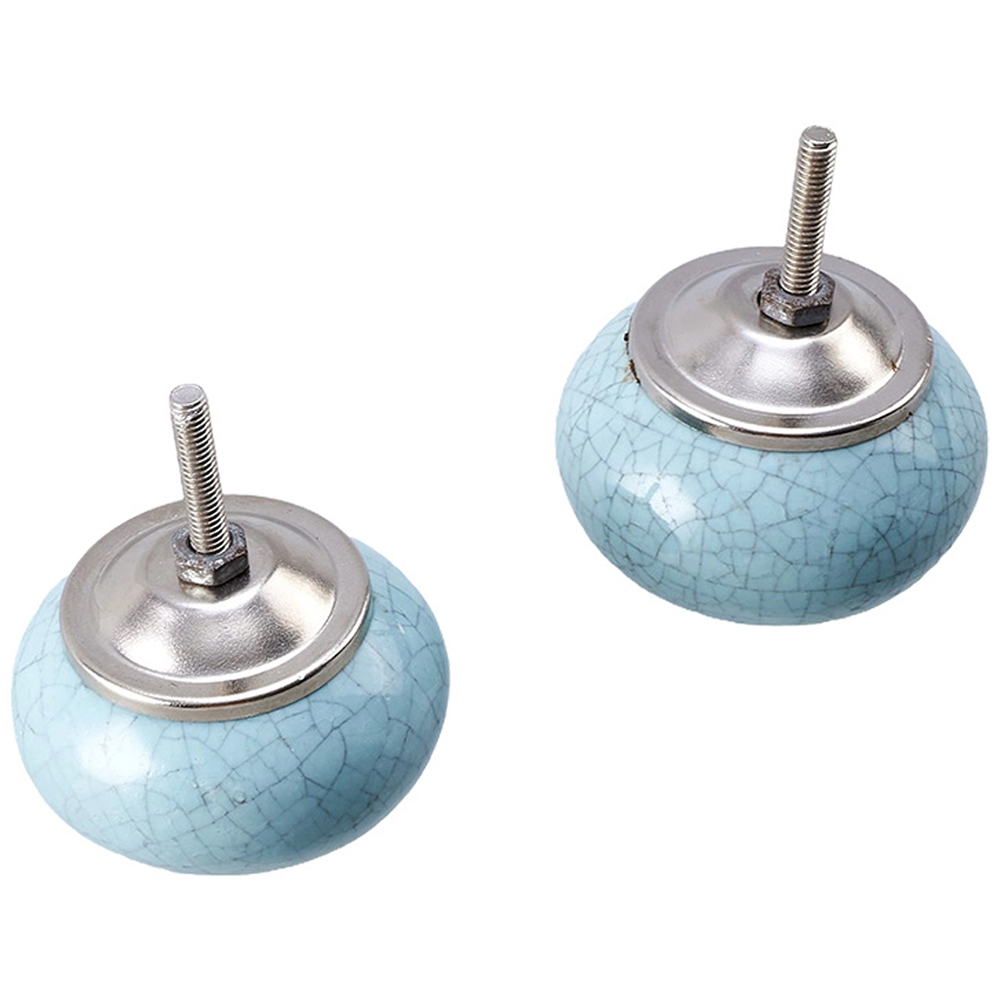 Living and Home Classic Ceramic Furniture Knob with Crackle Finish 6 Pack Image 7