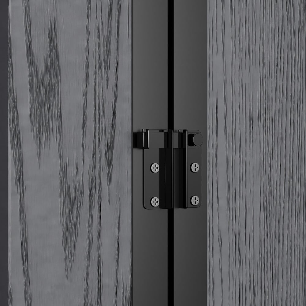 Living and Home 4.6 x 2.4ft Dark Grey Garden Bin Tool Storage Shed Image 6