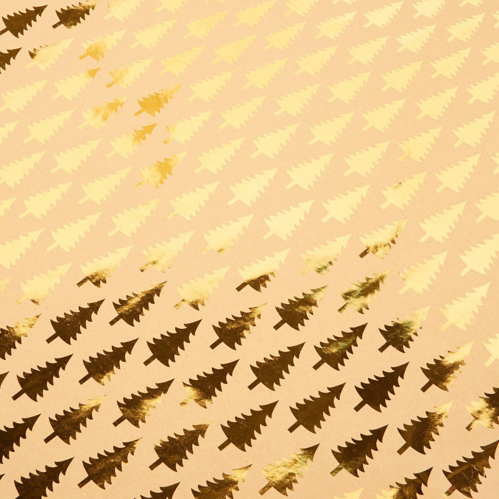 Luxury Foiled Tree Gift Wrap Image 8