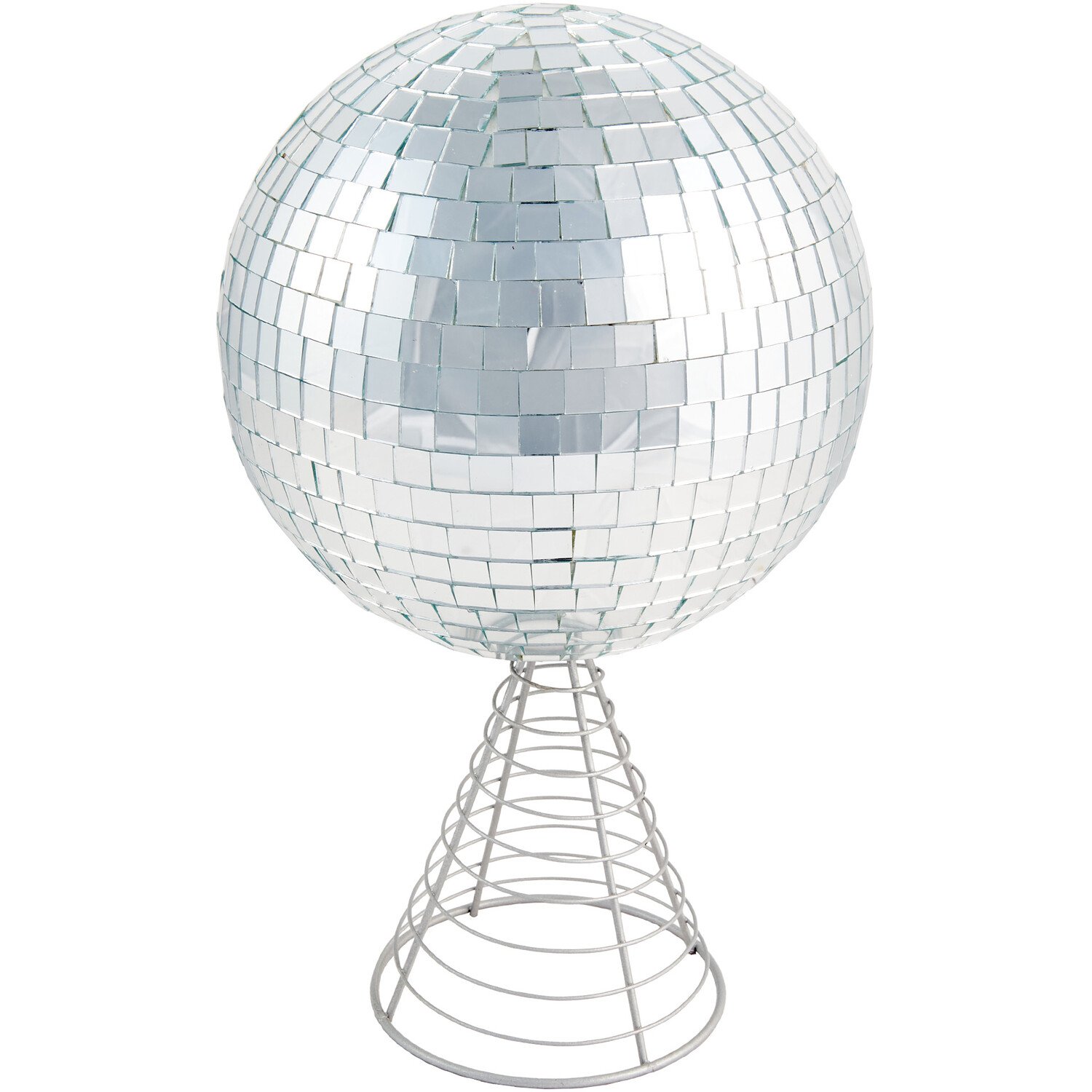 Disco Ball Tree Topper - Silver Image 1