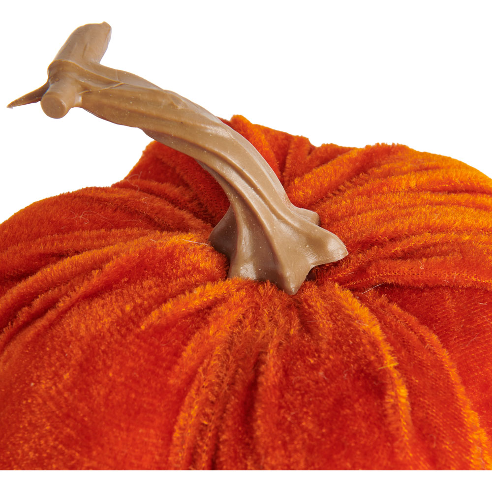 Wilko Halloween Medium Velvet Wrapped Pumpkin Decoration Image 3