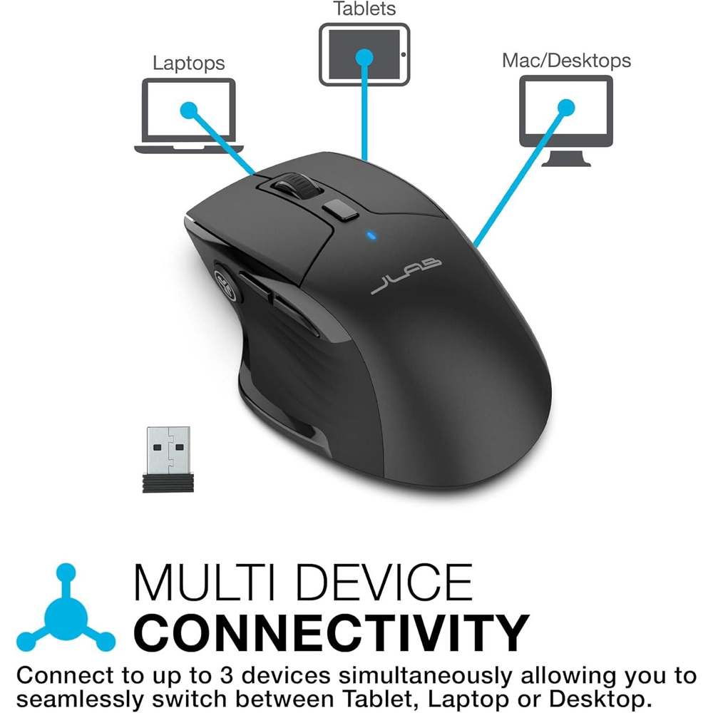 Jlab Wireless Bluetooth Epic Keyboard and Jbuds Mouse Bundle Image 7