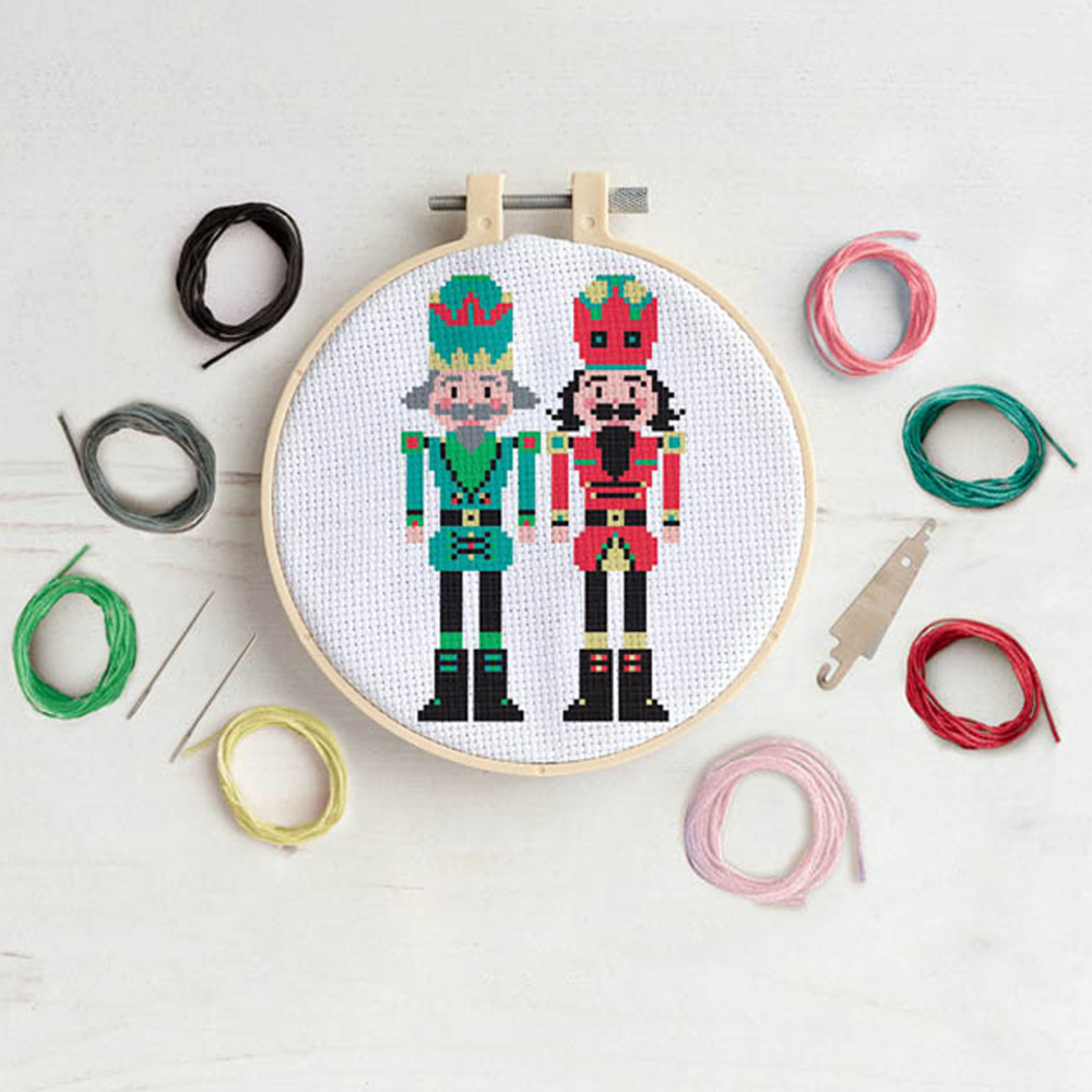 Simply Make Nutcrackers Cross Stitch Craft Kit Image 2