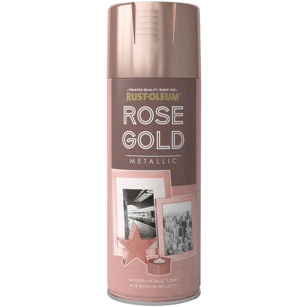 Rust-Oleum Rose Gold Metallic Spray Paint Image